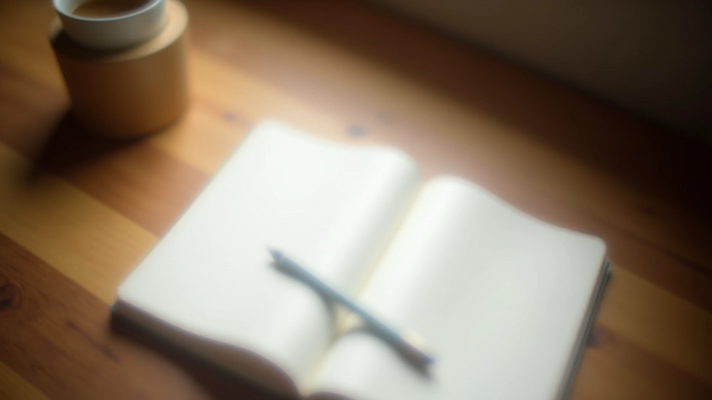 Notebook s psacím perem na stole, připraven na zapsání myšlenek